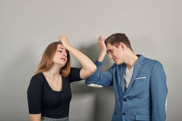 Face palm, disappointed slapping head due to mistake, oversight or epic fail - Fotoğraf, Görsel
