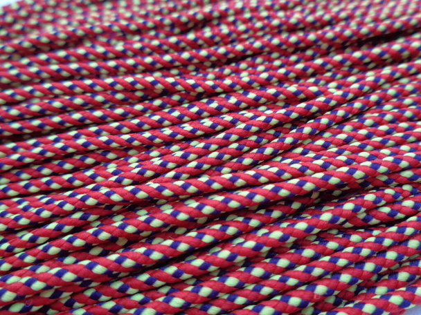 Close up prusik Seil Textur. Prusik-Seil einst als Seilarmband verwendet. - Foto, Bild