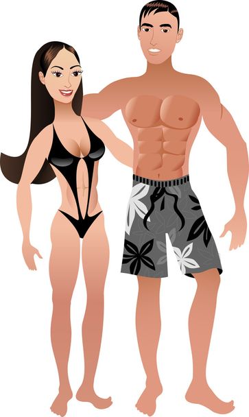 Fit Couple 2 - Vector, Image