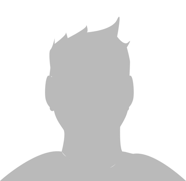 Мужчина по умолчанию Аватар Профиль серого изображения изолирован на белом фоне. Векторная иллюстрация
 - Вектор,изображение