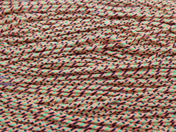 Close up prusik Seil Textur. Prusik-Seil einst als Seilarmband verwendet. - Foto, Bild