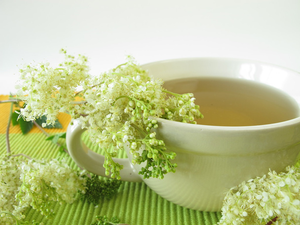 Tea with meadowsweet - Photo, Image