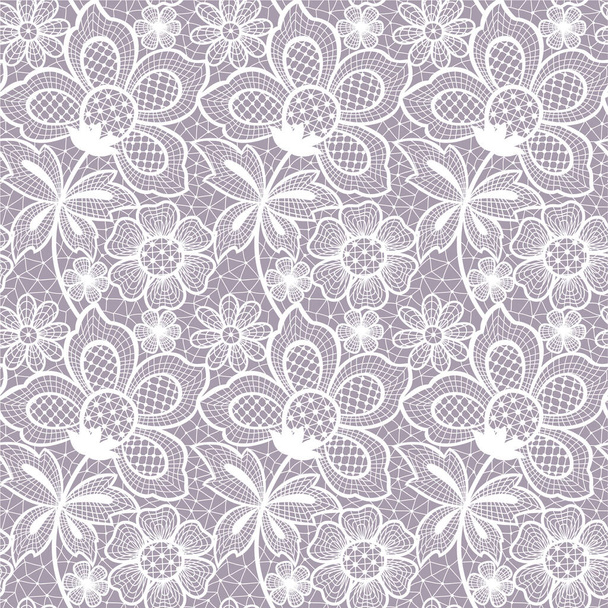 seamless lace abstract floral background - Vector, Image