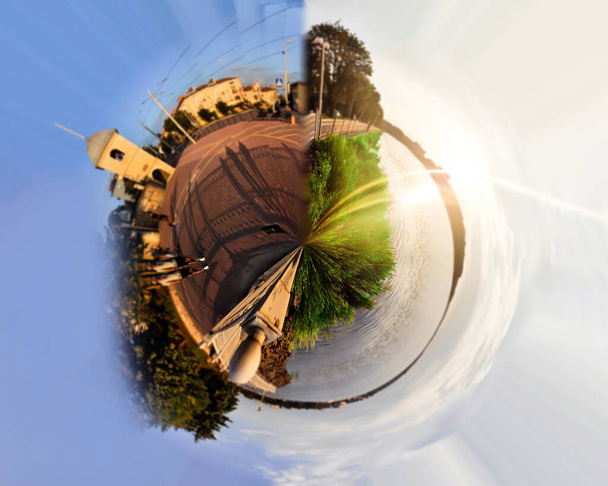 Panorama circulaire du ciel et parc - Photo, image