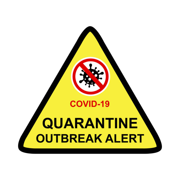 Quarantaine-uitbraak Alert 01 01A - Vector, afbeelding