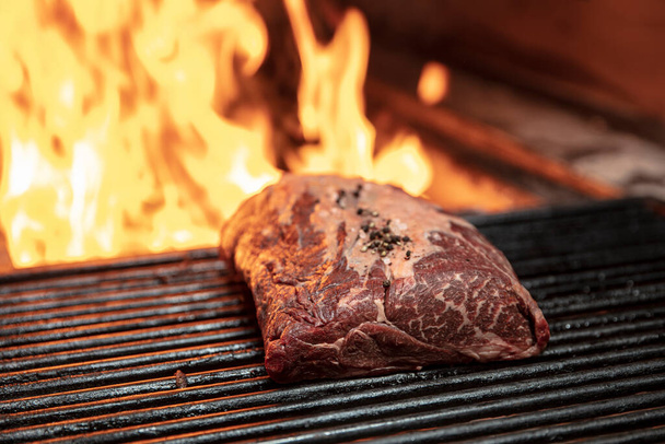 Charcoal Grill Beef Steak.  - Photo, Image