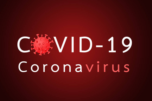 Coronavirus disease COVID-19 infection medical illustration,3D illustration - Foto, Imagem