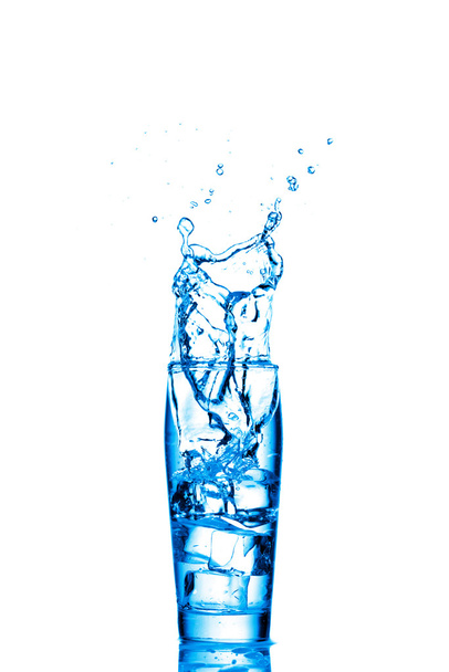 Water splashes in the glass - Photo, Image