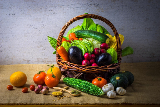 Still life of fresh vegetables - Photo, Image