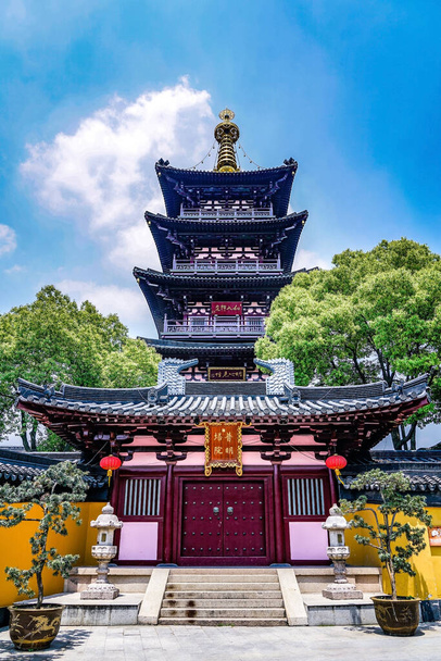 Suzhou Hanshan temppeli pumppaus torni - Valokuva, kuva