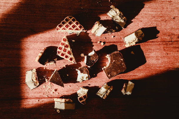 Delicate sweet chocolate souffle cookies - Photo, Image