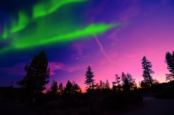 aurora boreal, aurora borealis - Foto, Imagem