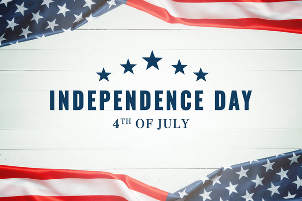 Ημέρα Ανεξαρτησίας των ΗΠΑ 4η Ιουλίου έννοια, σημαία Ηνωμένων Πολιτειών της Αμερικής - Φωτογραφία, εικόνα