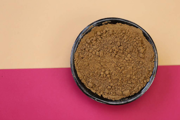 Guarana powder close up. Super food. Useful product - Photo, Image