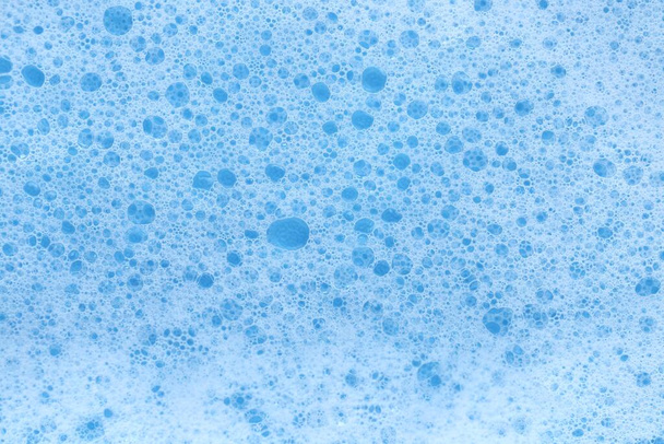 Soap foam macro background.Hygiene, health and cleanliness concept. - Photo, Image