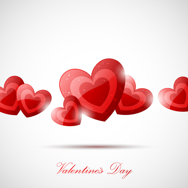 Bright Valentines day card - Vector, Image