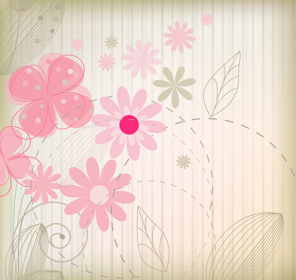 Vector flower background - Vettoriali, immagini