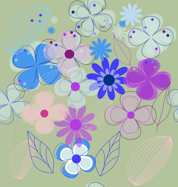 Vector flower background - Вектор,изображение
