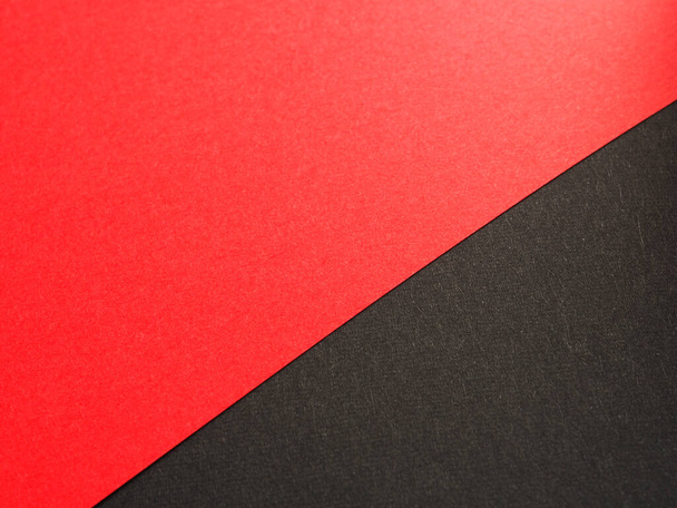 Empty red and black colored paper background texture, Two tones, Concept for image, text, design - Fotó, kép