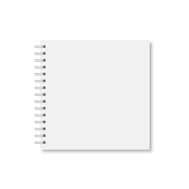 Blank notebook with shadow on a transparent background Stock