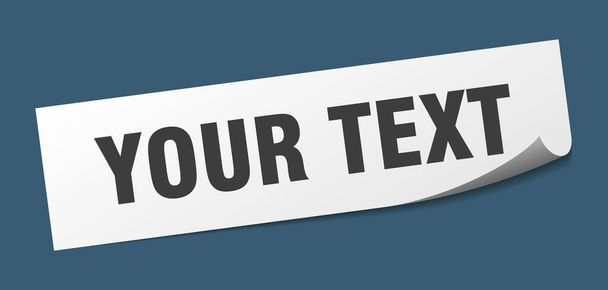 your text sticker. your text square isolated sign. your text label - Vektor, Bild
