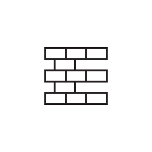 E brique lettre lignes logo conception concept - Vecteur, image