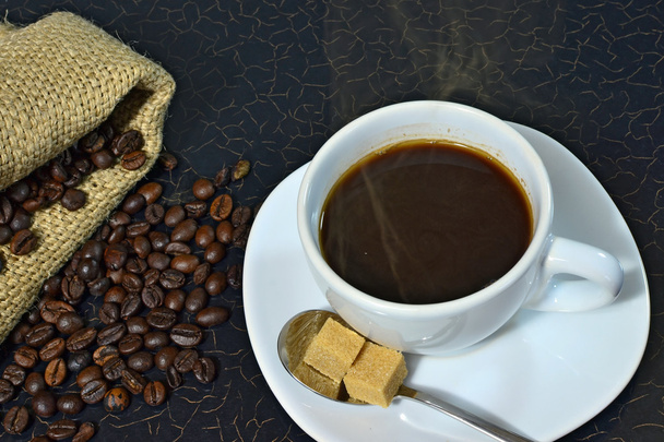 gőzölgő kávé - Fotó, kép
