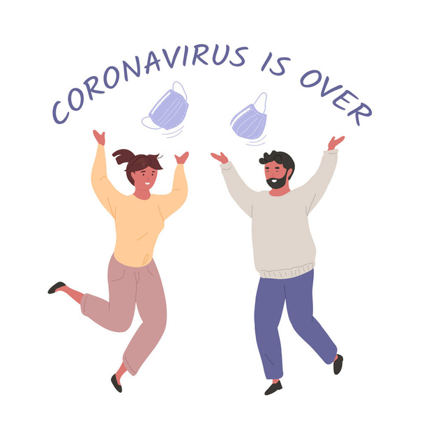 Coronavirus est fini - Vecteur, image
