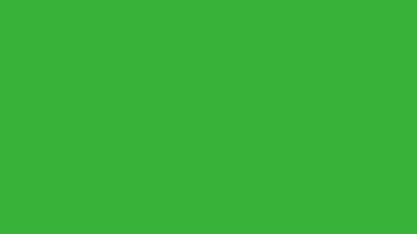 映像リアルタイムアジアの男性の手優しくダウンクロマキー緑の画面の背景に隔離されたゴミ紙をドロップ.  - 映像、動画