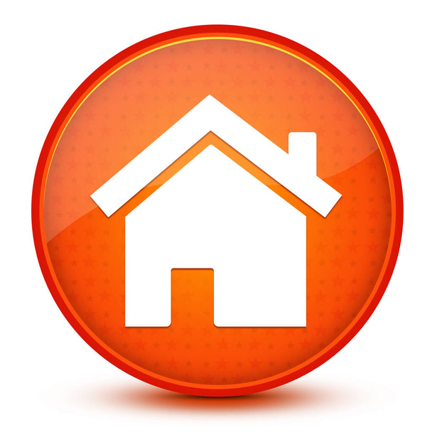 Главная иконка, выделенная на глянцевой звезде оранжевый круглый кнопки абстрактной иллюстрации
 - Фото, изображение