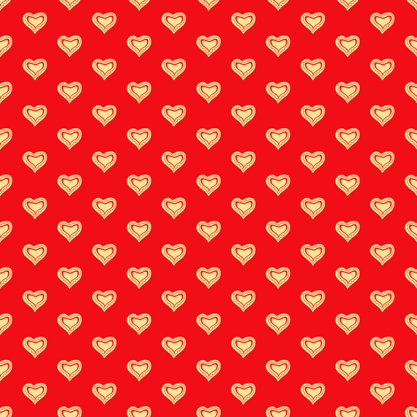 Hearts seamless pattern. Valentine's Day. Design of wrapping paper, notebooks, textiles - Вектор, зображення