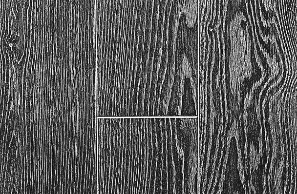 Distressed Overlay Holzplank Textur, Grunge-Hintergrund. abstrakte Halbtonvektorillustration - Vektor, Bild