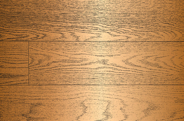 Distressed Overlay goldenen Holzplanke Textur, Grunge-Hintergrund. abstrakte Halbtonvektorillustration - Vektor, Bild