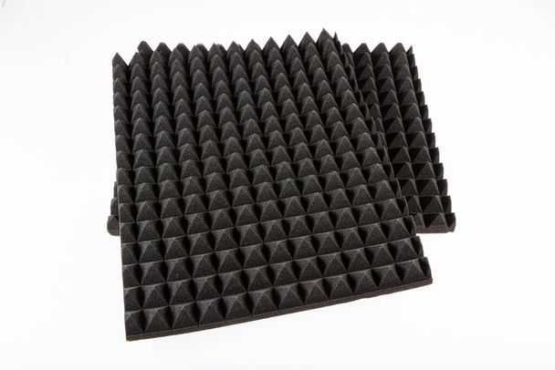 Acoustic sponge - Acoustic foam - fire retardant 50 dns Pyramid Sponge. - Photo, Image
