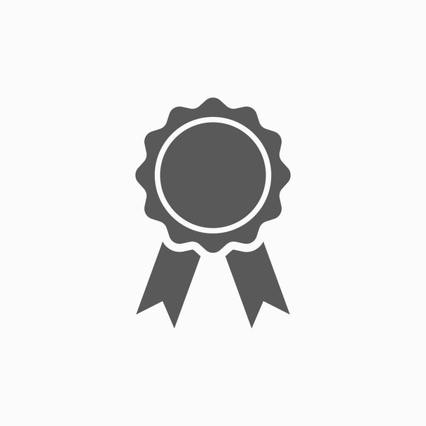 award icon, ribbon award icon, badge vector, winner vector, rosette illustration - Vector, Image