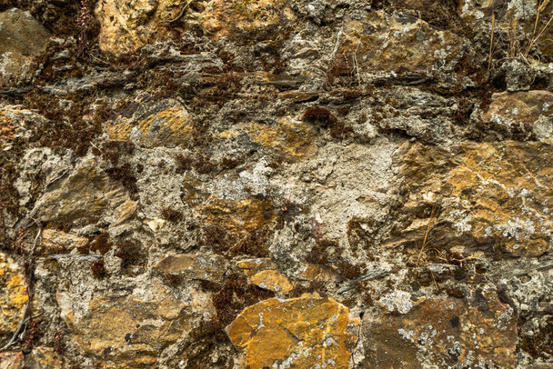 Textura de pared de piedra. Antiguo castillo de piedra textura de la pared de fondo. Pared de piedra como fondo o textura - Foto, Imagen