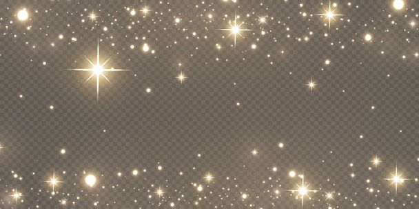 Sparkling magical dust. On a textural black and - Vector, Image