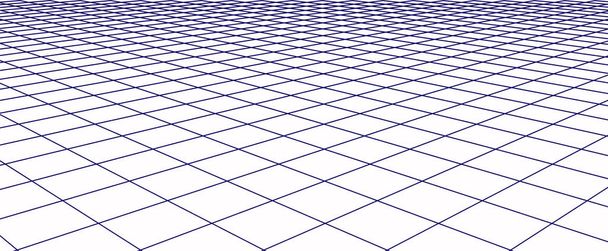 Abstract landscape. Vector perspective grid. 3d mesh - Vector, Image