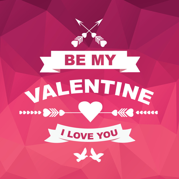 Valentine's Day poster. - Vector, imagen