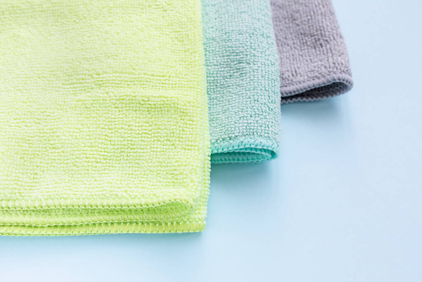 Three new microfiber cloth for cleaning and dusting - Foto, Bild