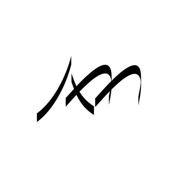 AM harfi logo tasarım vektörü - Vektör, Görsel