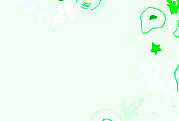 Светло-зеленый векторный фон с цветами. Иллюстрация с красочными градиентными формами в абстрактном стиле. Фон для мобильного телефона. - Вектор,изображение