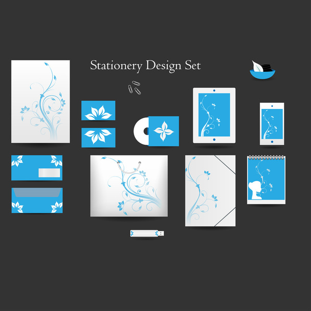 Blank stationery design set - Vector, Image