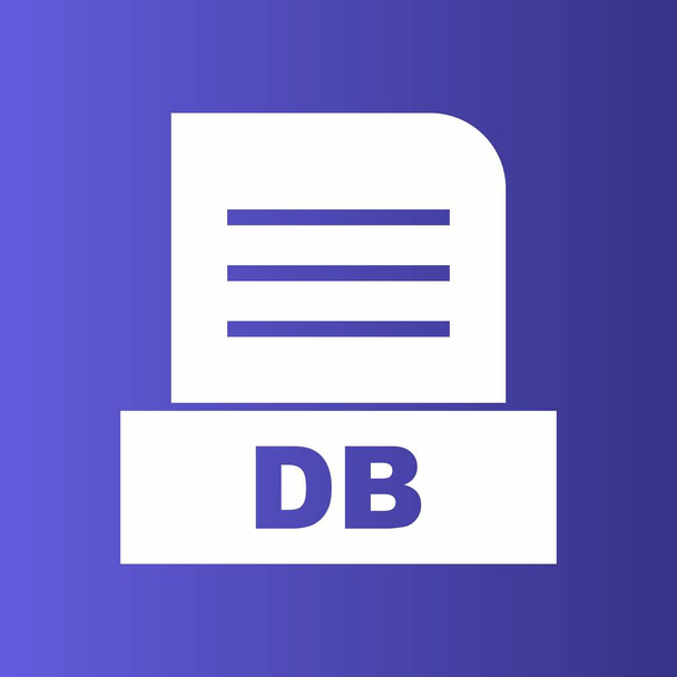 DB file Isolated On Abstract Background  - Foto, Imagen