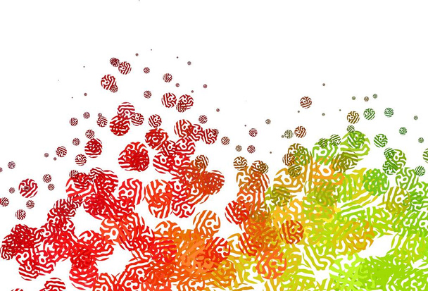 Світло-зелений, червоний векторний фон з фігурами Мемфіса. Проста барвиста ілюстрація з абстрактними градієнтними формами. Елегантний дизайн шпалер
. - Вектор, зображення