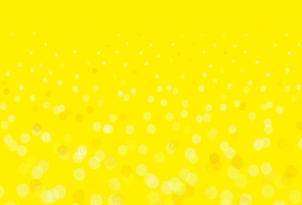 Light Green, Yellow vector background with spots. Blurred decorative design in abstract style with bubbles. Pattern for textures of wallpapers. - Vector, Image