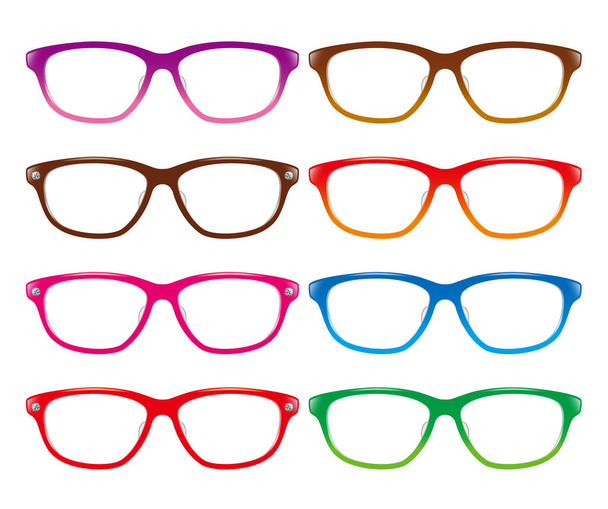 Illustrazione di occhiali. / Bicchieri colorati. - Foto, immagini