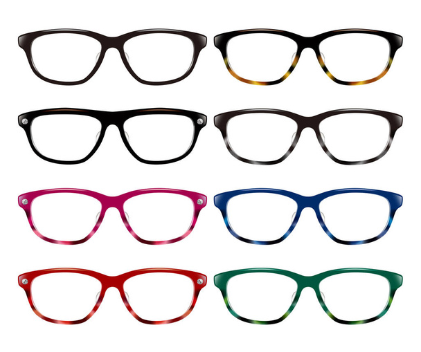 Illustration of glasses. Casual glasses. - Photo, Image