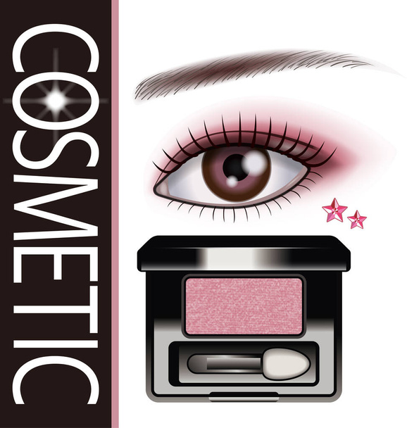 Illustration of cosmetics poster. template. sample. - Photo, Image