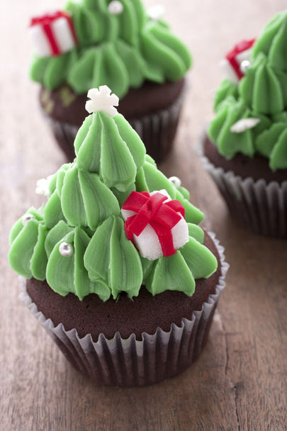 Árbol de Navidad cupcake
 - Foto, imagen